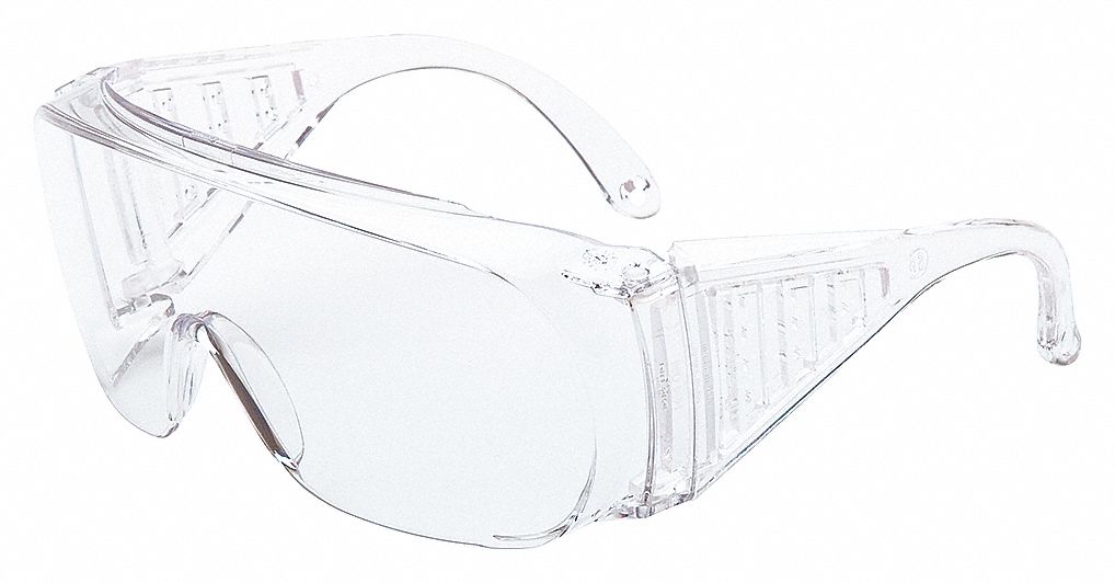 LUNETTES SEC PAR-DESSUS LUNETTES, CSA/ANSI, RÉSISTE RAYURES/PROTECTION UV, LENTILLE CLAIRE, PC