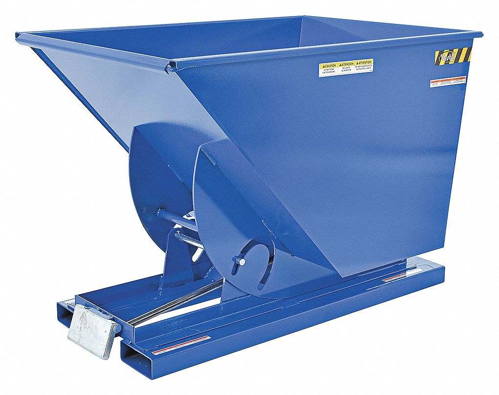 HOPPER SELF-DUMP HVY-DUTY BLUE 1YD