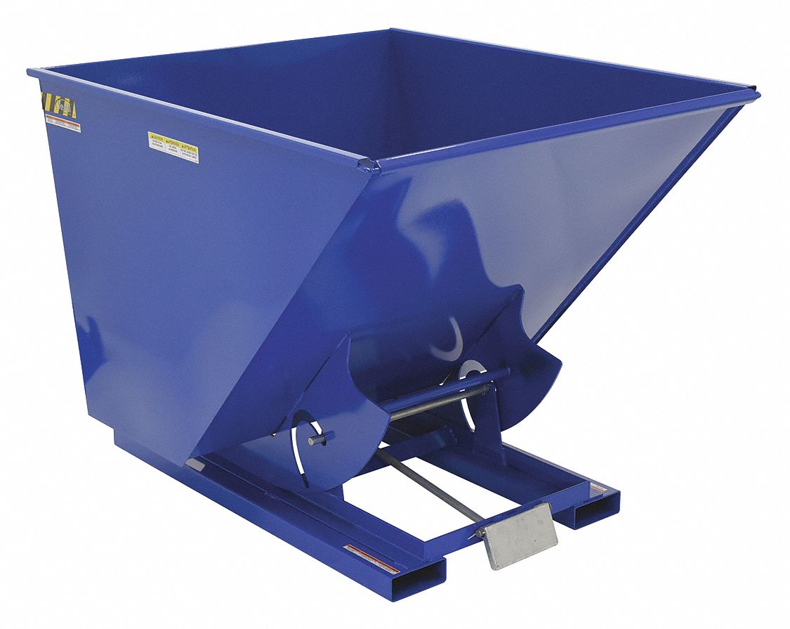 HOPPER SELF-DUMP HVY-DUTY BLUE 2 YD