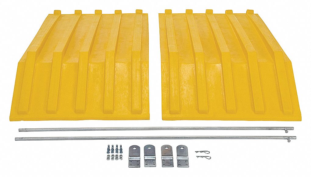 Hopper Lid,Yellow,Fits 27 cu. ft.