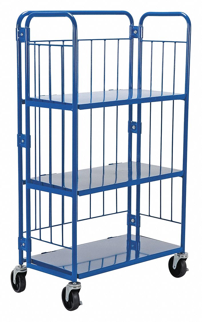 Blue Nestable Roller Container 34 x 59