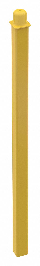 VESTIL REMOVABLE POST KIT, YELLOW, WELDED STEEL, POWDER COATED FINISH ...