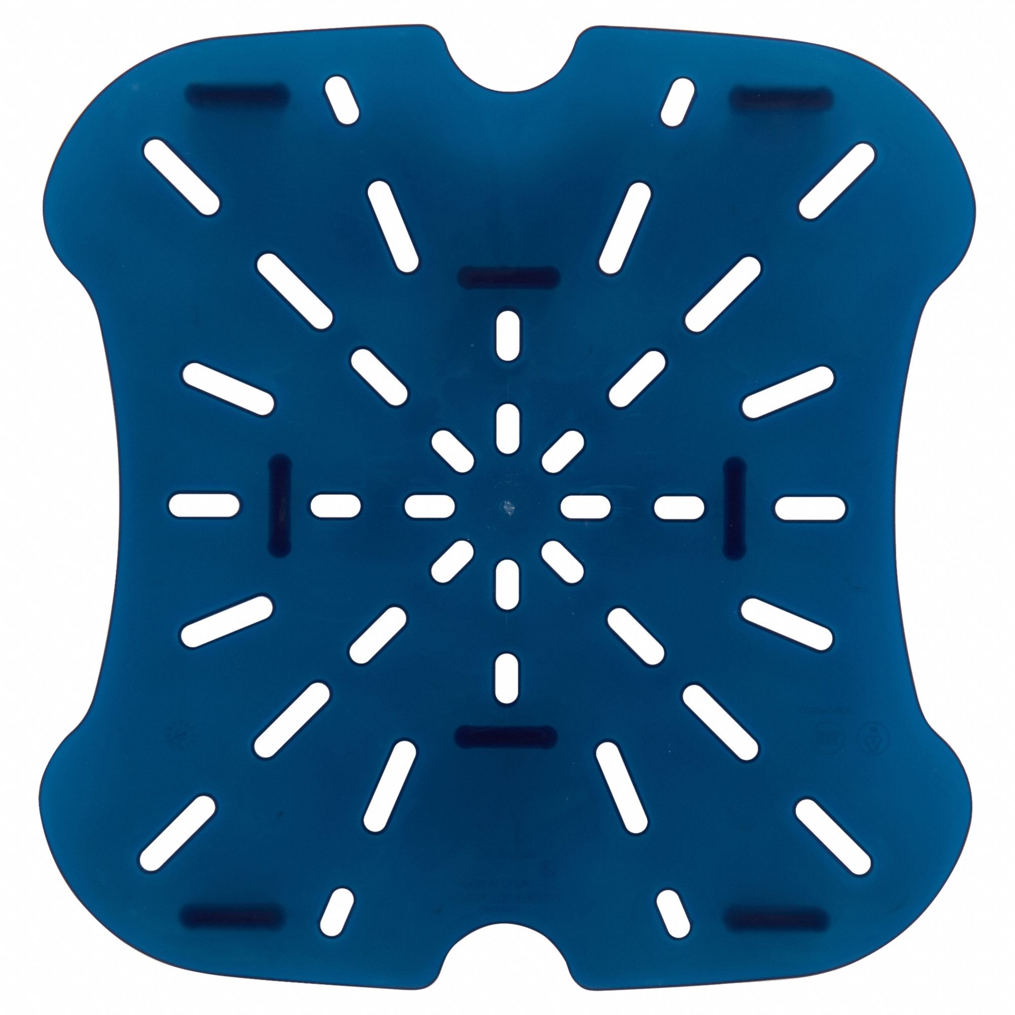 Drain Shelves: 22 qt Capacity, Translucent Blue Body, Graduated, Polypropylene, NSF Certified