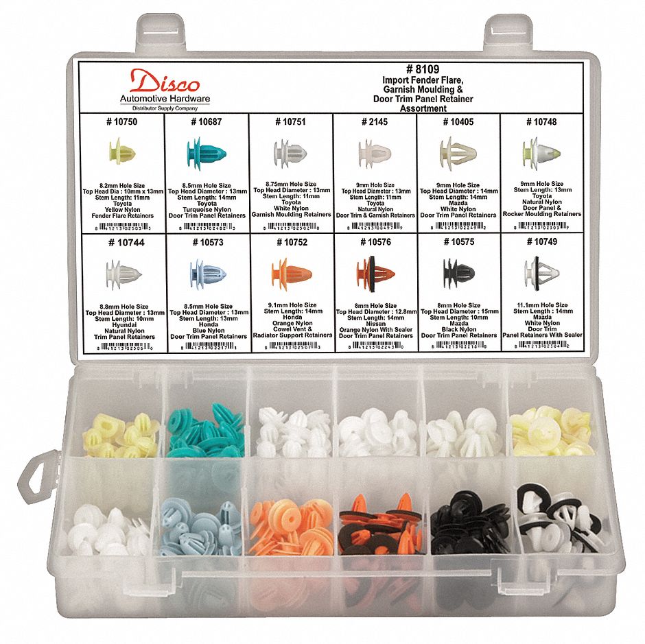 Import Door Trim Panel Assortment: 170 Pieces