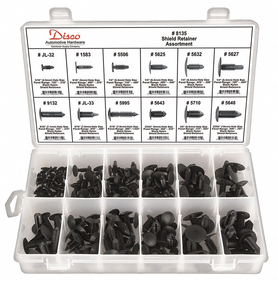 Universal Shield Retainer Assortment