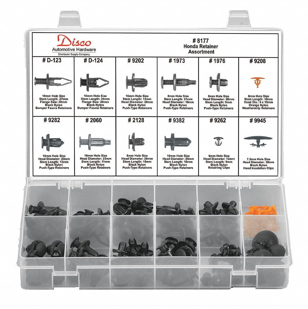 Honda Retaier Assortment, 121 pcs: 121 Pieces