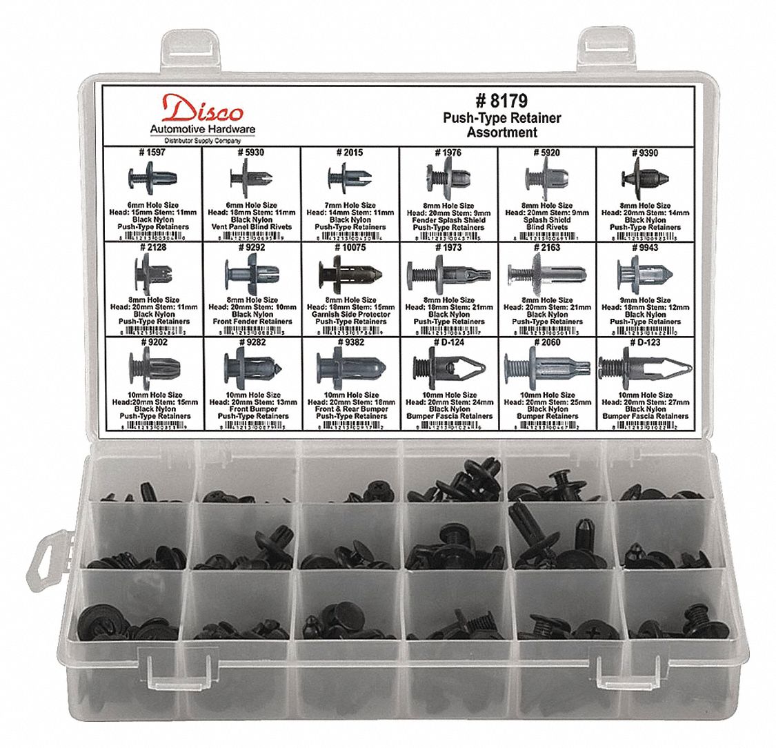 Honda / Acura Retainer Assortment: 164 Pieces