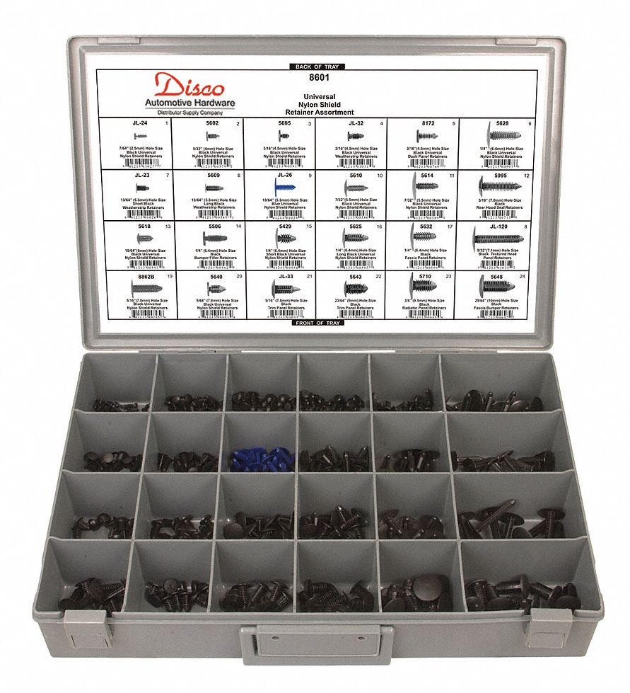 Universal Shield Retainer Assortment