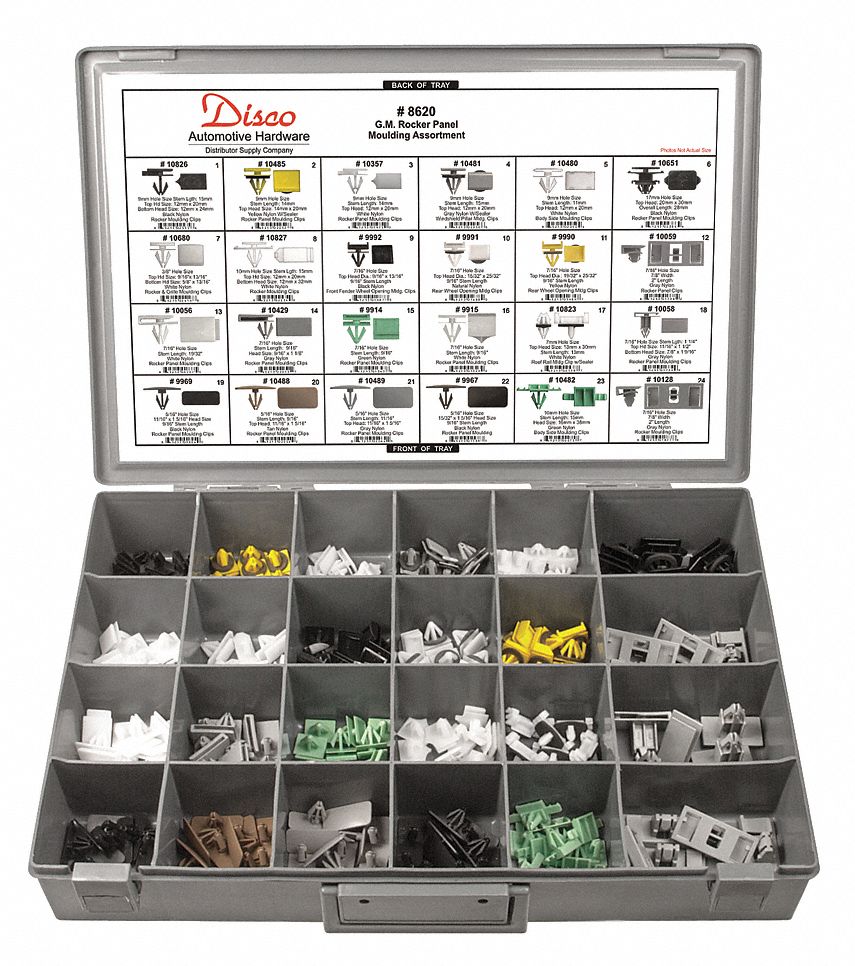 GM Rocker Panel Assortment, 220 pcs: 220 Pieces