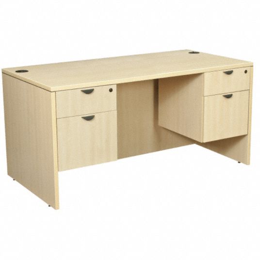 Office Desk,60 x 29 x 30 In,Maple Grainger