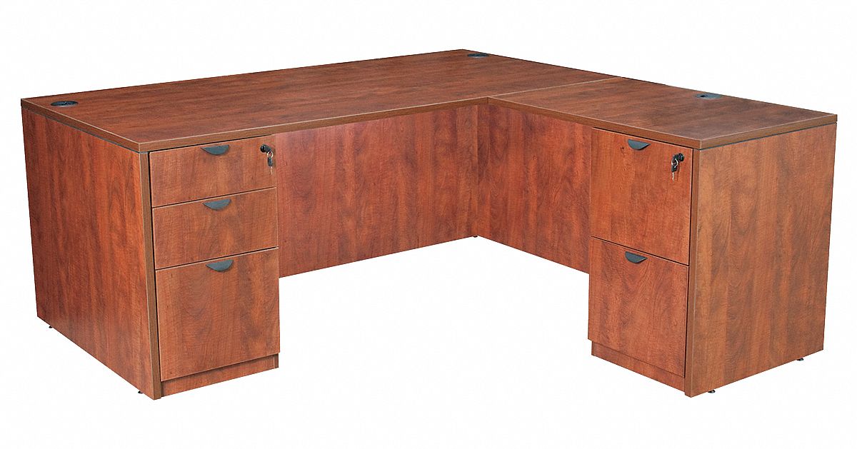 Regency 60 X 65 X 29 Legacy Series L Shape Office Desk Cherry