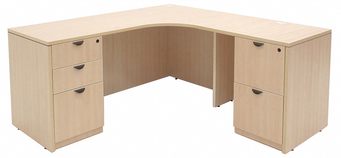 Regency 71 X 65 X 29 Legacy Series L Shape Desk Maple 12t504