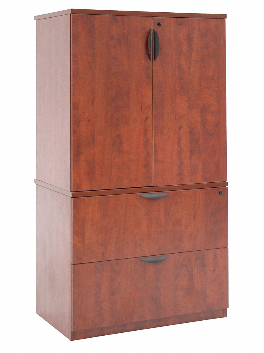 Regency 36 In X 24 In X 65 In Legacy Series Storage Cabinet W Lateral File Cabinet Cherry 12t544 Lplfsc3665ch Grainger