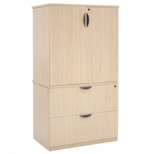 REGENCY 36 in x 24 in x 65 in Legacy Series Storage w/ Lateral File Maple