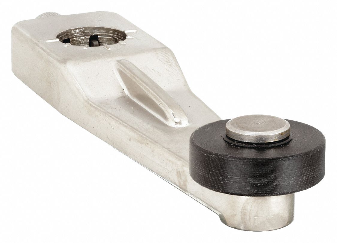 Limit Switch Lever Arm: Roller Lever, Fixed, 3 in Arm/Operator Lg - Max