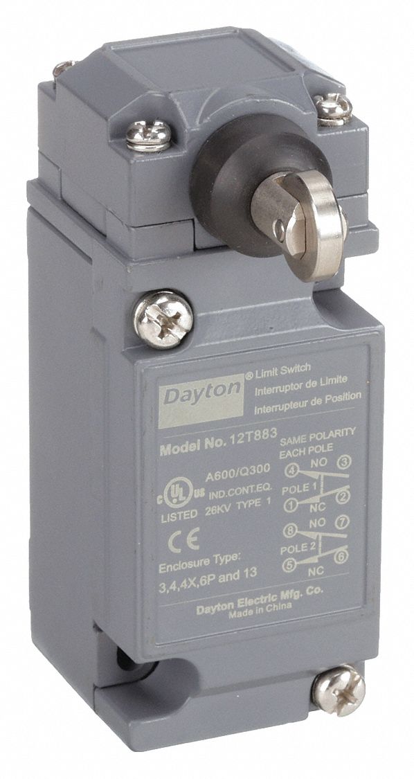 DAYTON, Roller Plunger, Limit Switch - 12T883|12T883 - Grainger