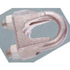 WIRE ROPE CLIP, MALLEABLE, STRONG, ELECTRO GALVANIZED, LIGHT DUTY, 1 1/8 IN DIA, 200 FT-LBS