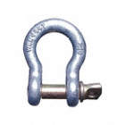 ANCHOR SHACKLE, SCREW PIN, IVA2, HEAT TREATED, 0.53 X 3/8 IN, BODY 5/16 IN, CARBON ST/ALLOY ST