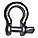 ANCHOR SHACKLE, SCREW PIN, TYPE IVA2, 0.66 X 7/16 IN, BODY 3/8 IN, CARBON ST/ALLOY ST