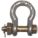 ANCHOR SHACKLE, BOLT PIN, TYPE 4A3, GALVANIZED, 0.53 X 3/8 IN, BODY 5/16 IN, CARBON ST/ALY ST