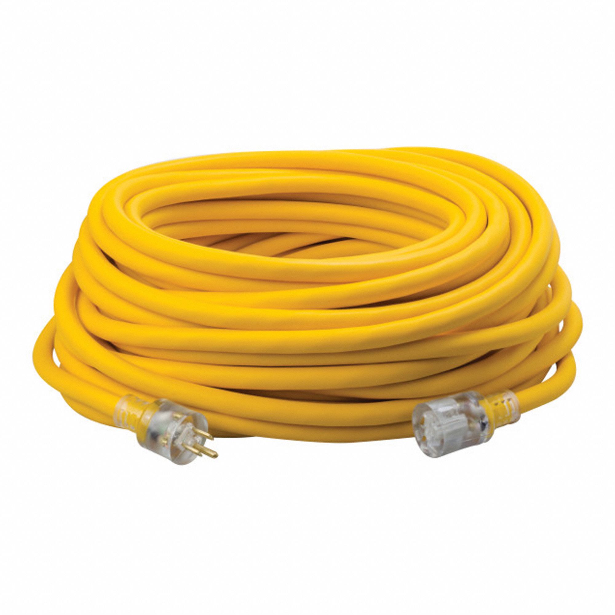 EXTENSION CORD, 100 FEET, 15 AMPS, 600 VOLTS, PVC, YELLOW