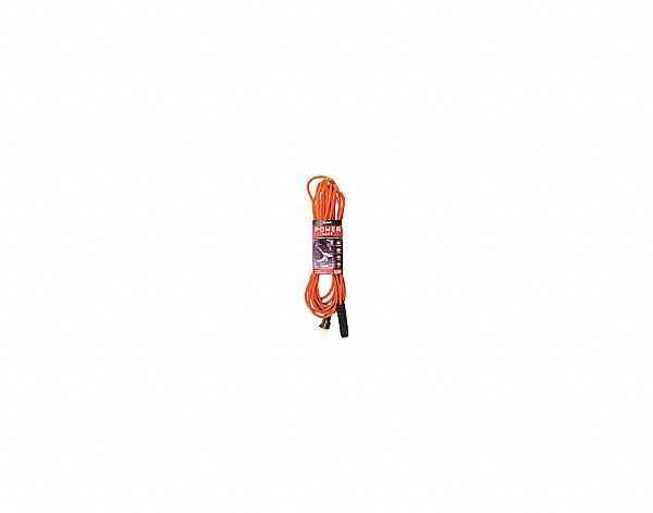 EXTENSION CORD, 10 FEET, 13 AMPS, 125 VOLTS, 3 OUTLETS, PVC, ORANGE