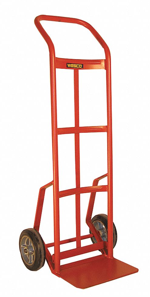 HAND TRUCK, HEAVY-DUTY, CAP 800 LB, NOSE PLATE 14 X 7 1/2 IN, 19 5/8 X 51 X 17 1/2 IN, STEEL