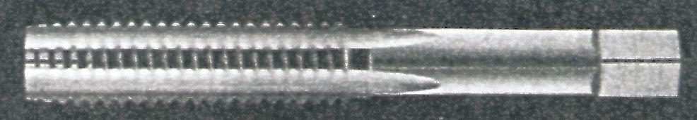 STRAIGHT FLUTE TAP, ¼"-20 THREAD, 1 IN THREAD L, 2½ IN LENGTH, BOTTOMING