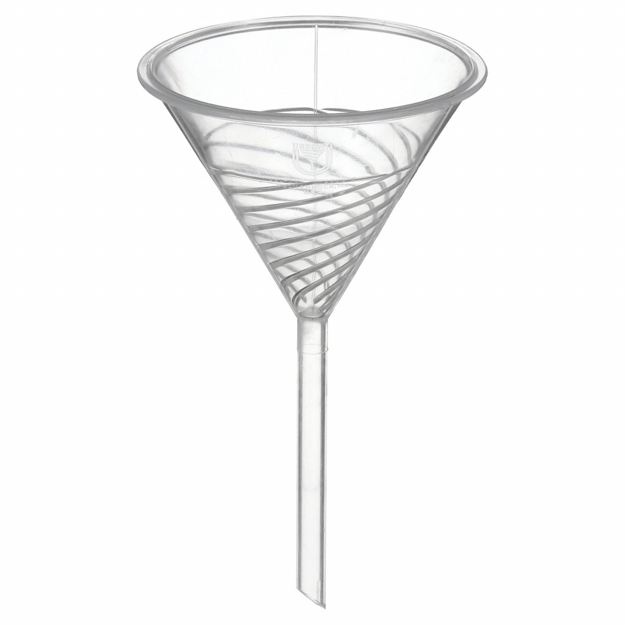 URBANTI FUNNEL, PLASTIC, 7.6 FL OZ CAPACITY, 224 ML CAPACITY, POLYMETHYLPENTENE, CLEAR, 4 PK