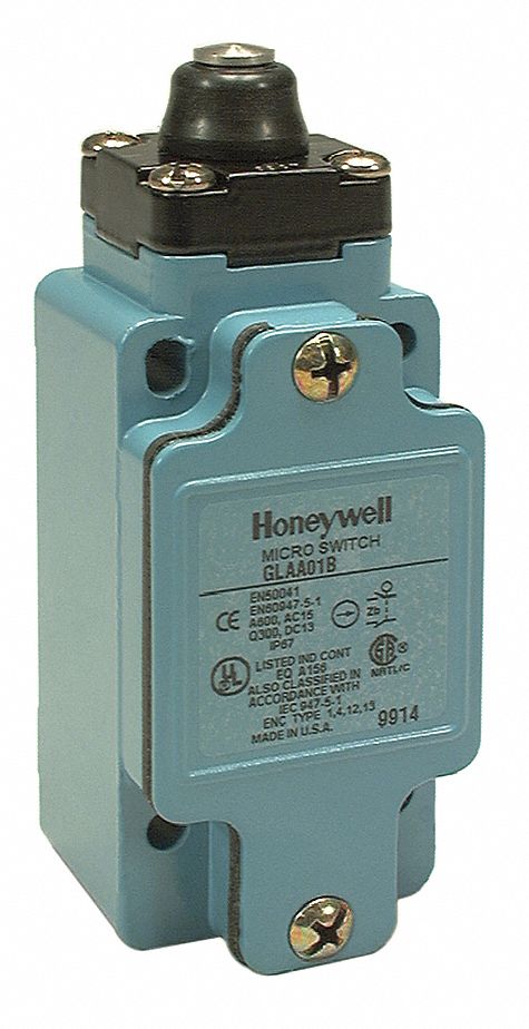 HONEYWELL MICRO SWITCH General Purpose Limit Switch: 1NC/1NO, 10A @ 600V,  10A @ 250V, Linear