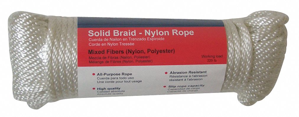 Twisted, 3/8 in Dia, General Purpose Utility Rope - 45AV69