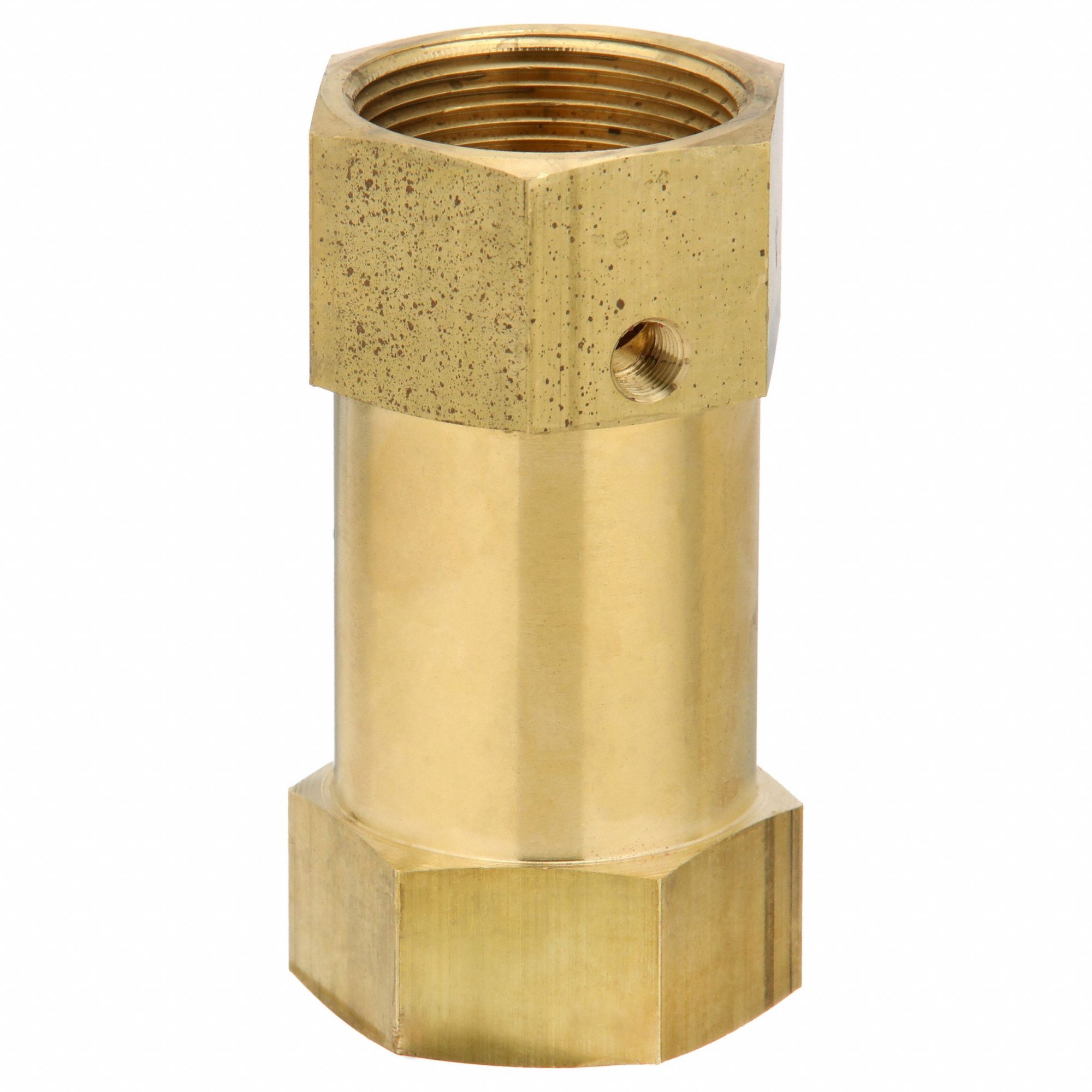 CHECK VALVE, IN LINE, BRASS, 1 1/2 IN (F)NPT THREAD, 1 1/2 IN (F)NPT THREAD, 500 PSI MAXIMUM PRESSURE