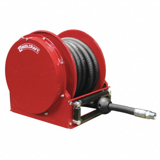 Reelcraft - Hose Reel with Hose: 5/8″ ID Hose x 50', Spring Retractable -  49589419 - MSC Industrial Supply
