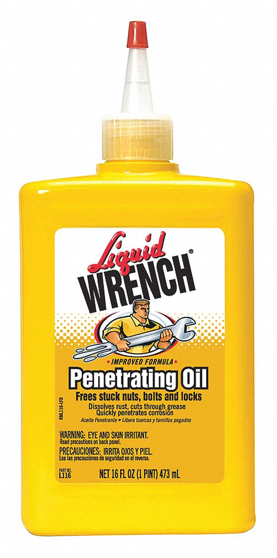Penetrating Lubricant: -20° to 150°F, Vegetable Oil, 16 oz, Squeeze Bottle