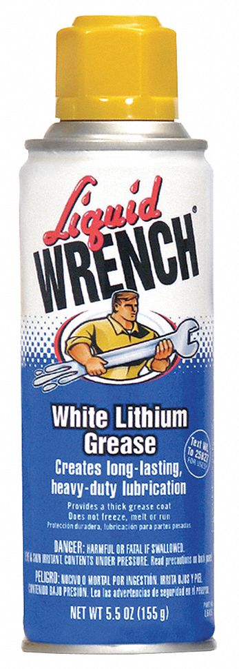 White Lithium Grease,aerosol Can,5.5 Oz. - Grainger