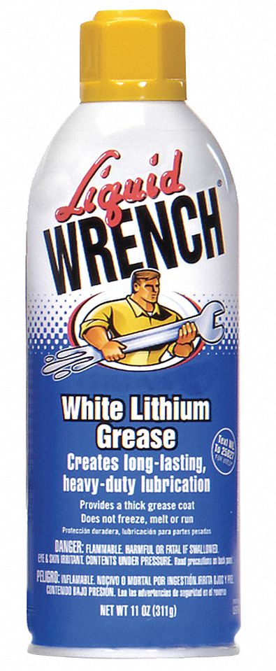 LIQUID WRENCH White Lithium Multipurpose Grease, 10.25 oz., NLGI Grade