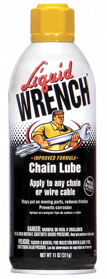 LIQUID WRENCH Universal Chain Lube, 11 oz. Container Size, 11 oz. Net