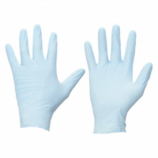 TOUCHNTUFF Disposable Gloves: Chemical-Resistant/Food-Grade/Gen Purpose, L  ( 9 ), 4 mil, 100 PK