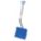 SNOW SHOVEL, ALUMINUM, 14 3/4 IN BLADE L, 18 IN BLADE W, 16 GAUGE, D HANDLE