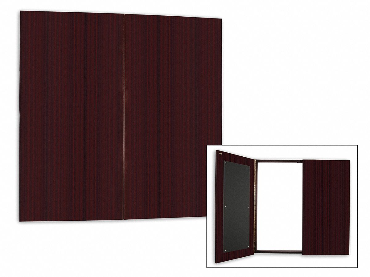REGENCY, Mahogany, 47 in Wd, Conference Room Dry Erase 12U551