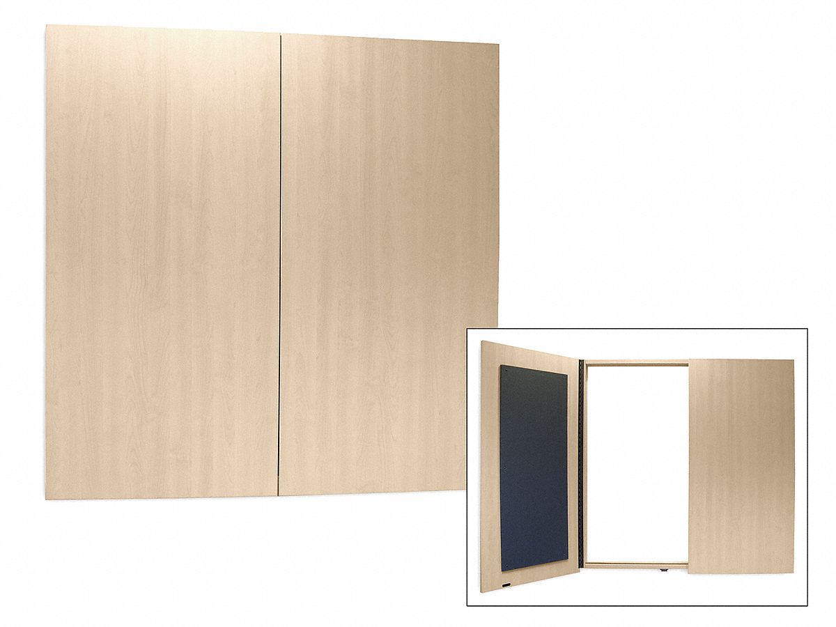 Regency Conference Room Dry Erase Cabinet Maple Width 47