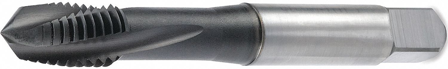 SPIRAL FLUTE TAP, 5/16"-18 THREAD, 7/16 IN THREAD L, 2 23/32 IN LENGTH, PLUG