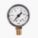 PRESSURE GAUGE, DRY, CENTRE BACK MOUNT, 0-30 PSI, 1/4 IN MNPT, 2 1/2 IN, STEEL/COPPER