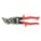 OFFSET SNIP, LEFT/STRAIGHT, 9 1/4 IN OVERALL L, 1 1/4 IN CUTTING L, STEEL, PLASTIC