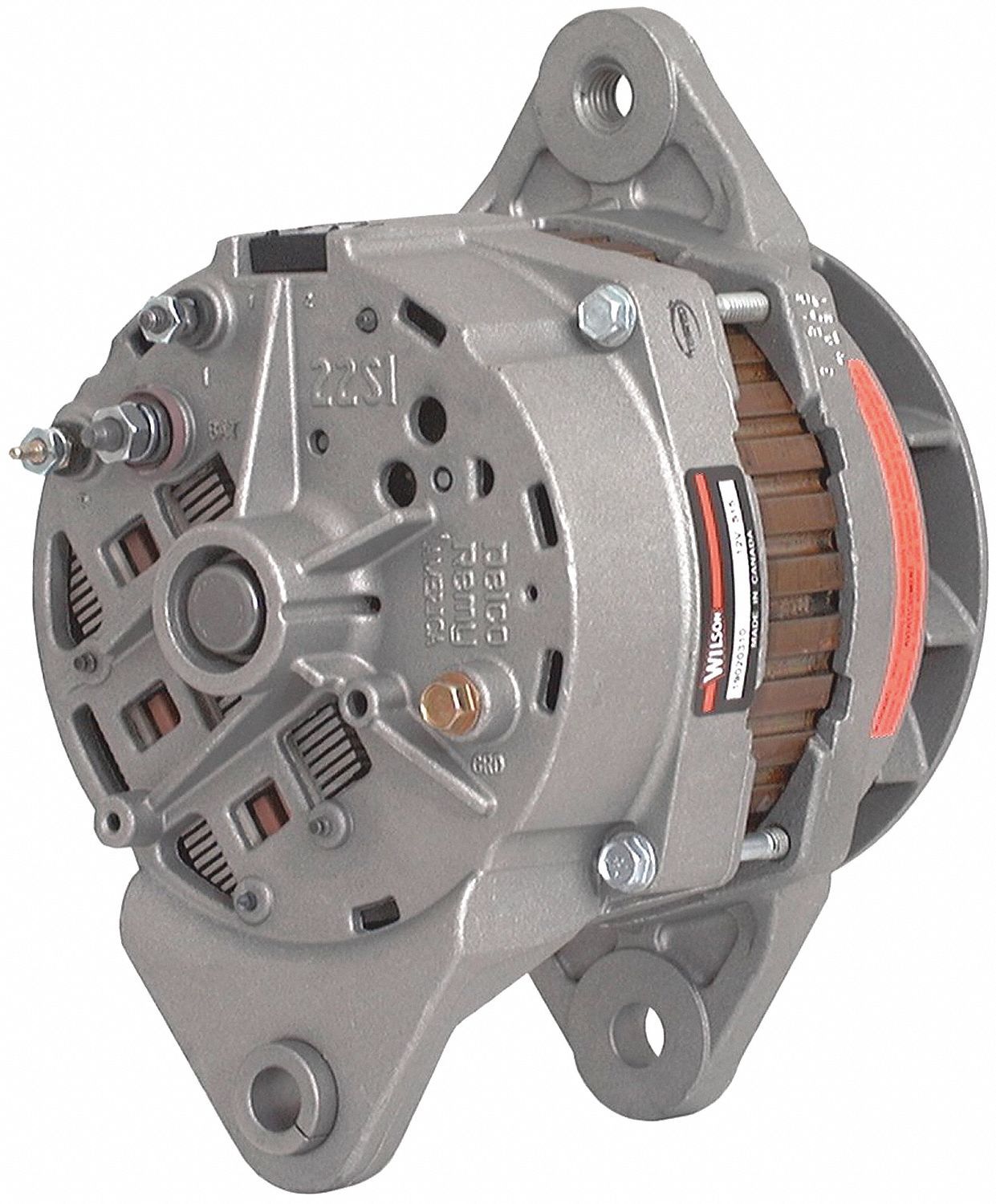 ALTERNATOR, HEAVY DUTY TRUCK, 12 VOLT, 145 AMP, INTERNAL REGULATOR