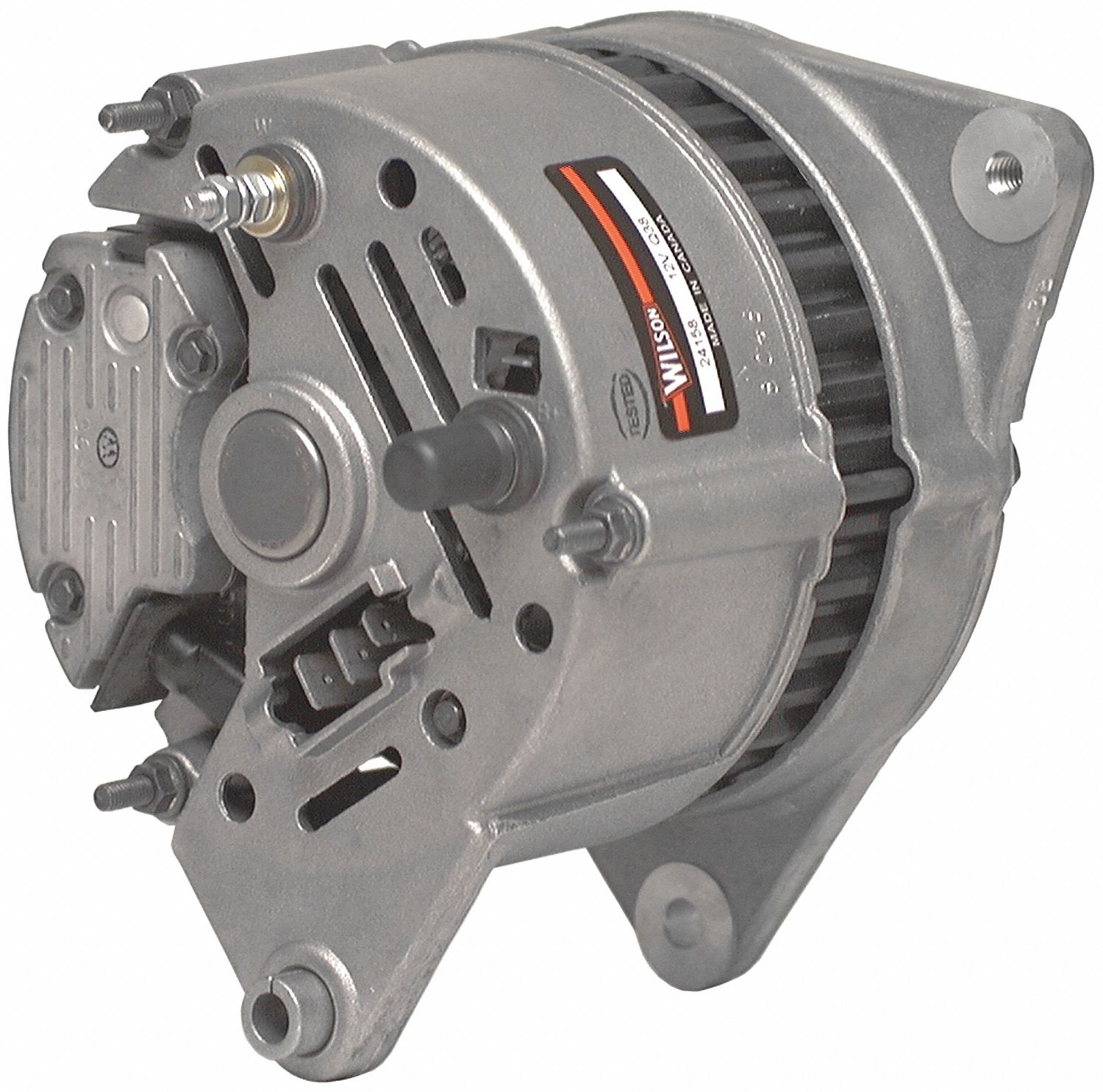 ALTERNATOR, AGRICULTURE/INDUSTRIAL, 12 VOLT, 65 AMP, INTERNAL REGULATOR