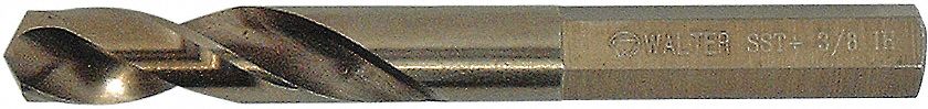 STUB LENGTH DRILL BIT,1/4 IN BIT SZ