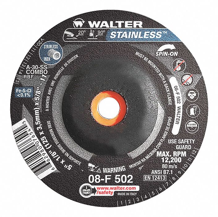 5X1/8 A30SS MEULES-INOX SPIN-ON