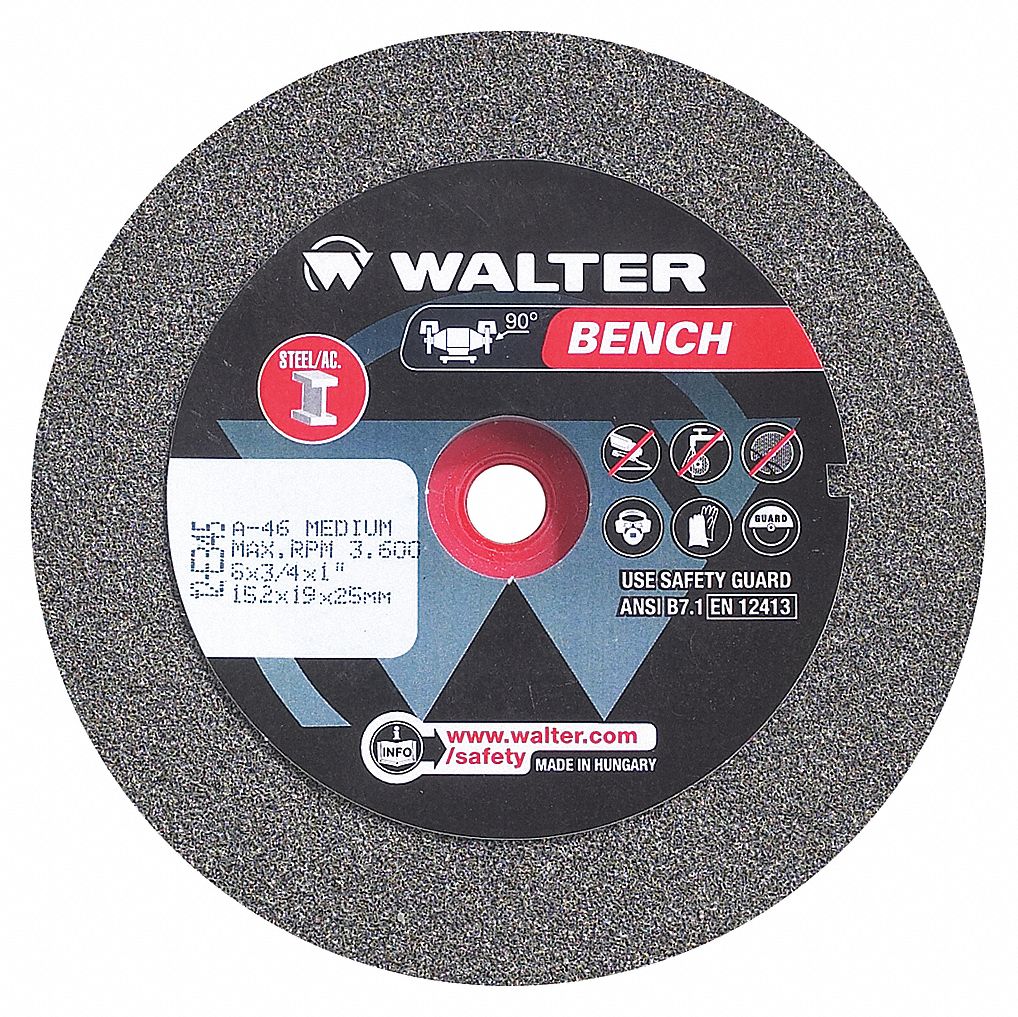 BENCH GR WHEEL-TYPE1  6"X1"X1"GR46 MED