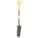 DRAIN SPADE, STEEL BLADE, 14 GA, D-GRIP HANDLE TYPE, FIBREGLASS HANDLE, 27 IN HANDLE L